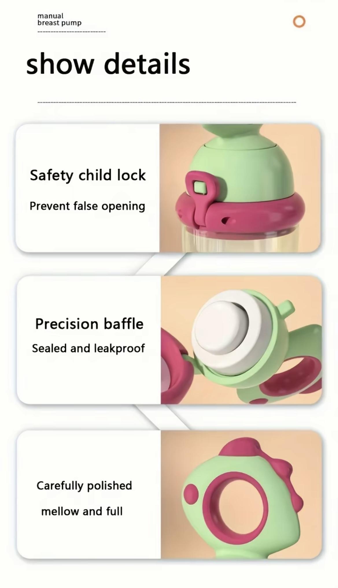 Baby Food Push Spoon – Press Feeding Spoon with Ergonomic Handle, Easy Baby Food Dispenser, Blue / Green / Pink