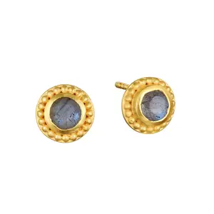 Satya Jewelry Tap Into Intuition Labradorite Stud Earrings