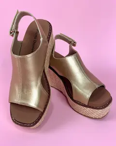 The Christina Champagne Wedge