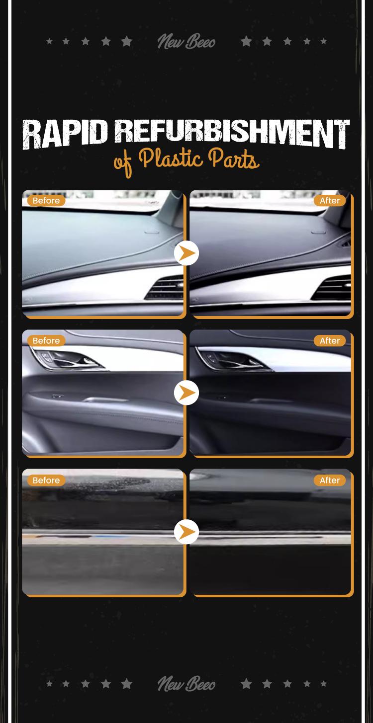 Car plastic polish: a refurbishment agent used to polish plastic parts such as engine compartments, interiors, and rearview mirrors Car plastic polish: a refurbishment agent used to polish plastic parts such as engine compartments, interiors, and rearview mirrors