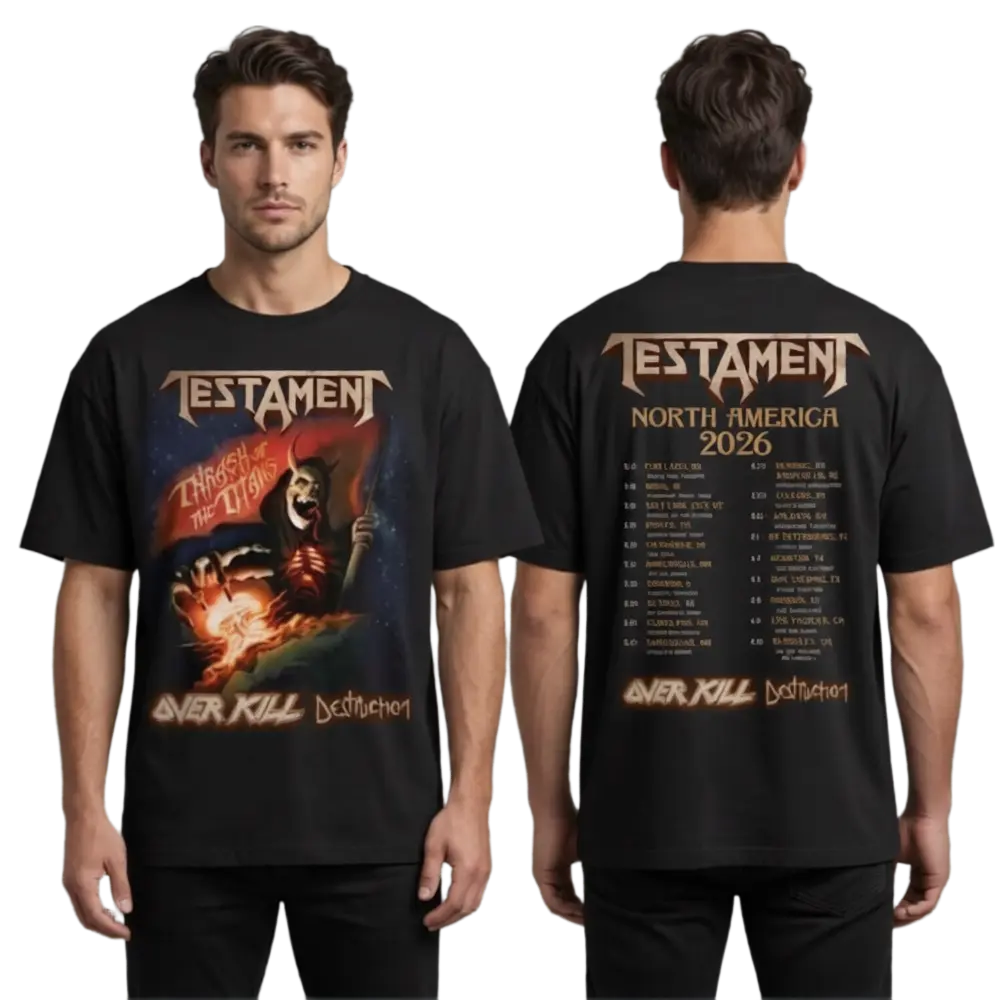 Testament Thrash of the Titans North America Tour 2026 T-Shirt