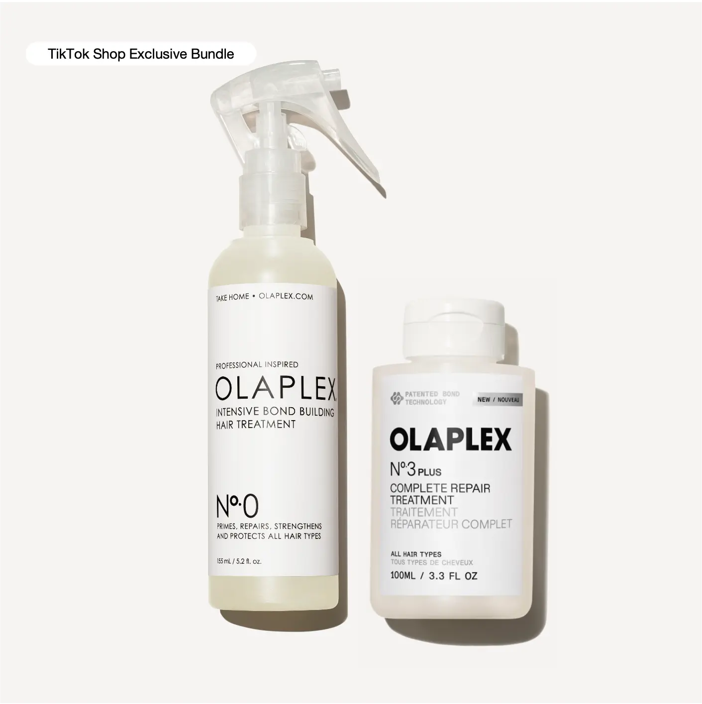 OLAPLEX Sunday Scaries Duo - Pre-Wash Repair Treatment & Booster Even Deeper Repair for Stronger Hair in as Little as 3 Minutes - Vegan & Cruelty-Free Formula