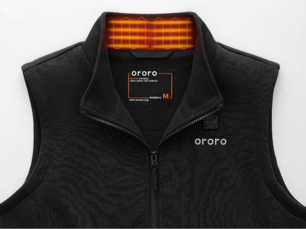ororo Women's 4-Zone Heated Vest with Battery - Fleece Heat Vest, Machine Washable - Ideal for Cool Weather Womenswear Adjustable Casual Light