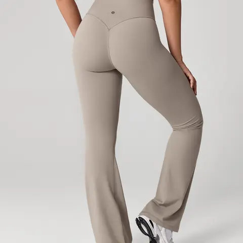 UNISSU Women's Hugcurve Flare Leggings - Buttery Soft High-Waisted Supportive Gym Wear, No Front Seam, V-Seam Tummy Control, 29.5/31/33.5in Length, Women's Clothes, Clothing, Back to School Outfits
