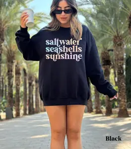 Sunshine Beach Vacation Sweatshirt, Beachy Coastal, Summer Sweatshirts, Vacation Outfits, Ocean Lover Gifts, Beach Crewneck, Seashells