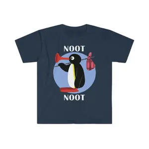 Pingu Noot Noot Men's Fitted Short Sleeve Tee