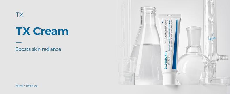 TX Cream 50ml Nano Tranexamic Acid | Hyaluronic Niacinamide | Soft Creamy Texture | For Sensitive & Dry Skin | Daily Night Skincare | Post-Sun Repair & Office Dryness Relief