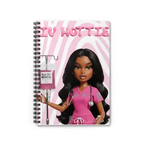 IV Hottie Spiral Notebook | Ruled Journal