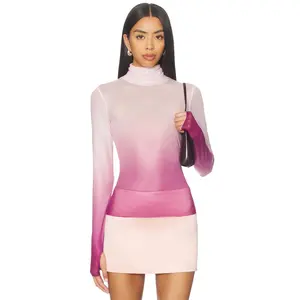 AFRM Zadie Top in Mauve Ombre