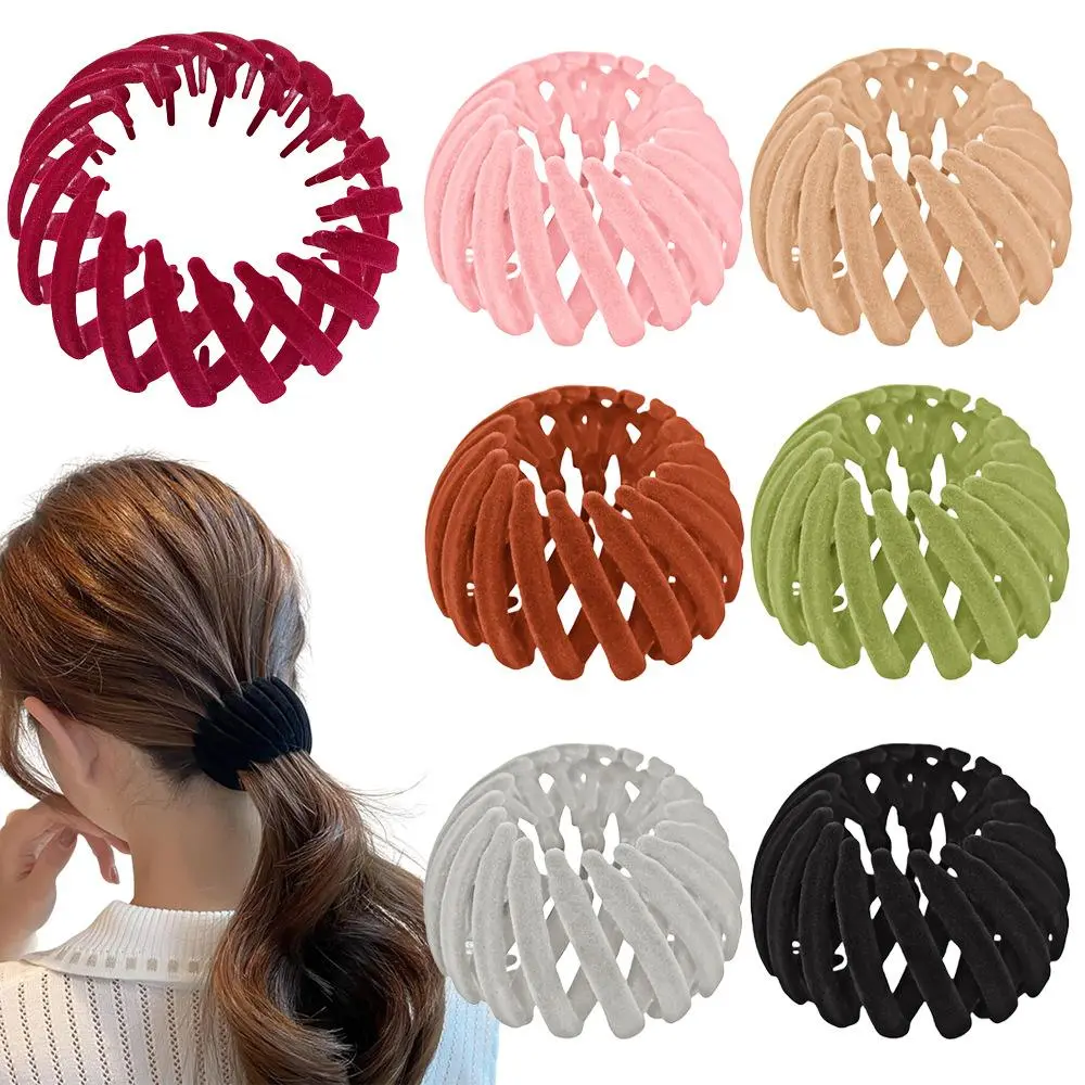 7pcs Bird's Nest Hair Accessories |Tied Hair with Ponytail Holder for Women, Suitable for Various Hair Types and Daily Outings, Parties, Gatherings, Valentine's Day Gifts