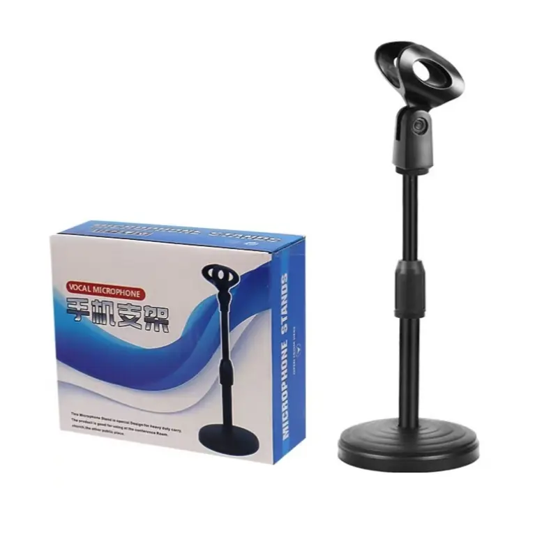 Multi-Purpose Desktop Microphone Stand, Multifunctional, Adjustable Height, Durable Material, Waterproof, Portable, Easy Installation, Ideal for Recording & Streaming, Accessory