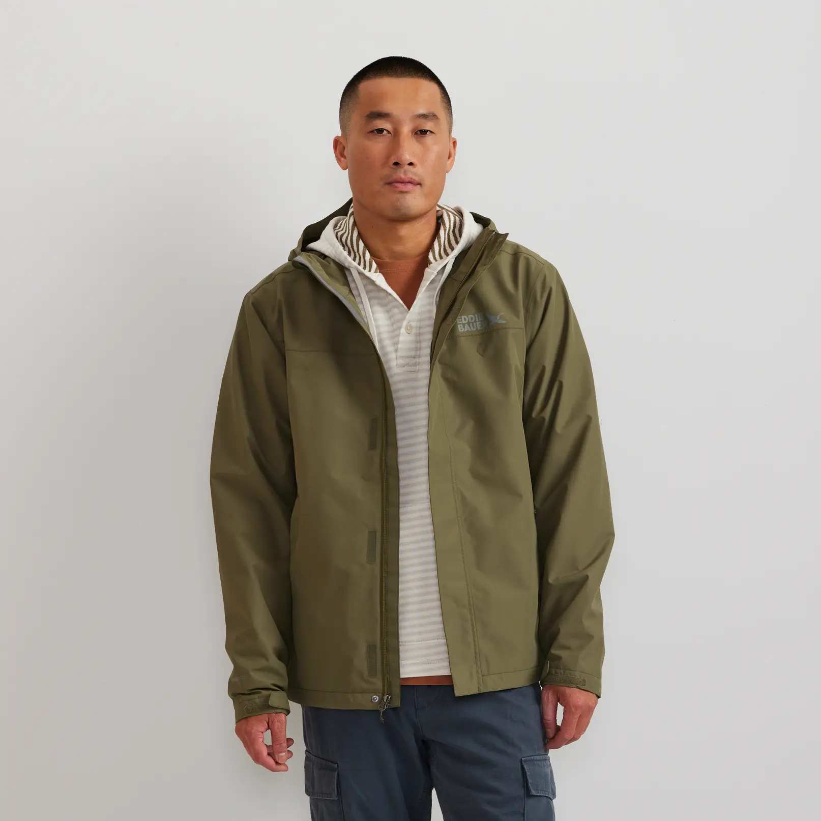 Men's Rain Trek Waterproof Packable Rain Jacket