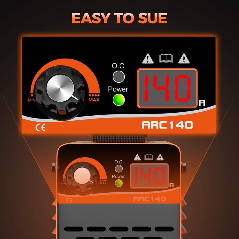 FEIFANKE ARC140Amp 110V Mini Stick welder ,Portable IGBT inverter MMA welding machine with Hot Start /Arc Force /Anti-Stick , metal work tools