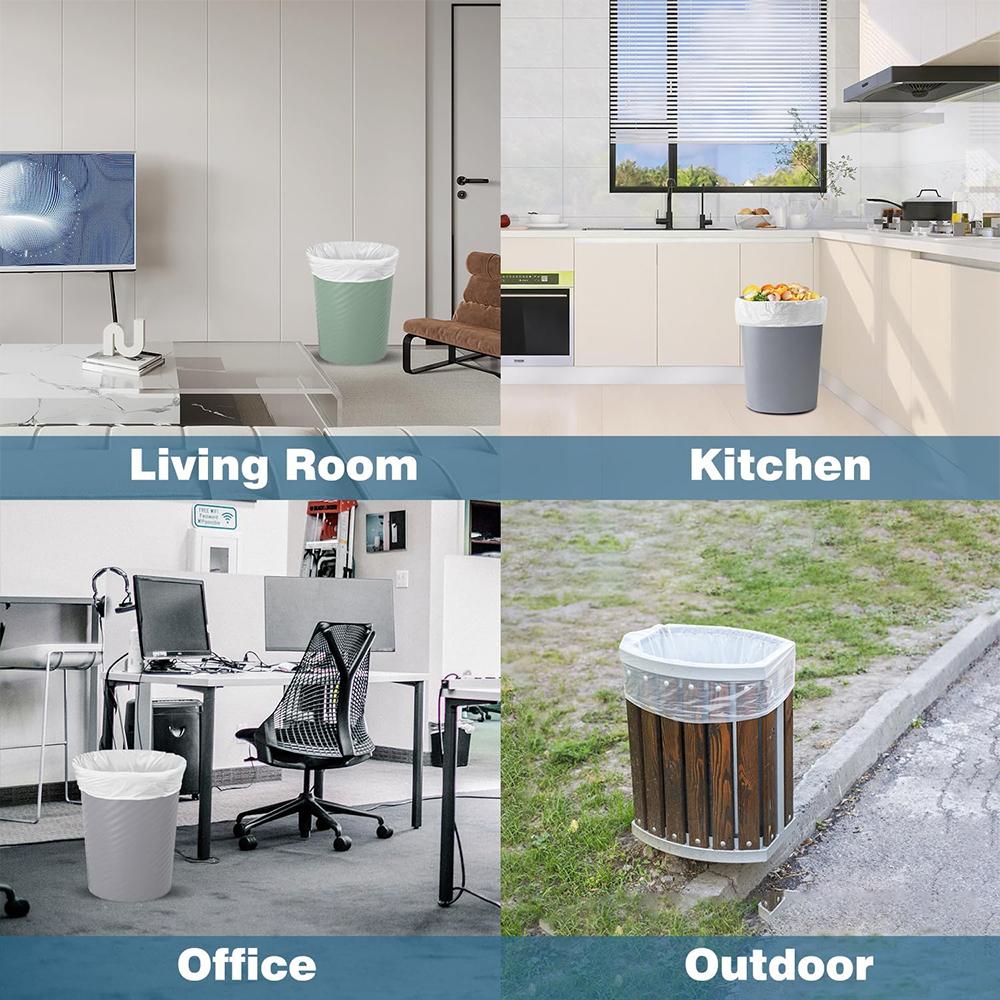 208 Bags 13 Gallon Expandable Heavy-Duty Plastic Multipurpose Disposable Garbage Bags-Super Strong, Leak-Resistant, And Odor-Proof For Bedroom, Kitchen, Living Room, Outdoor,And Toilet Use -Convenient And Sanitary Waste Solution