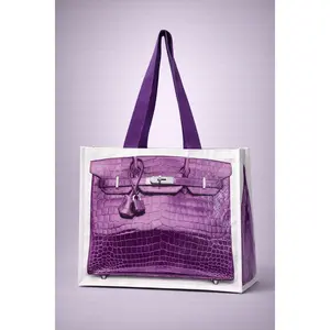 FRENCH VIOLET  Grocery Tote Bag