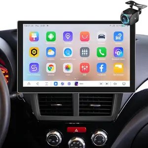 4G+64G 13 Inch Android Car Stereo for 【Subaru Forester Impreza WRX 2008 2009 2010 2011 2012】 Wireless CarPlay Android Auto Bluetooth 2K Touchscreen Radio Mirror Link FM/RDS WiFi GPS USB SWC+Backup Camera Mic