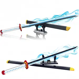 DemonS Sword Building Set, 39in Tomioka Giyuu Sword Building Block with Stand, creative Handmade Cosplay Anime Sword Toy Building Set for Collecting and Gifting 600+Pcs