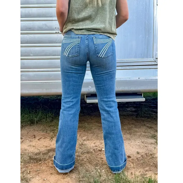 Blue (white embroidery)