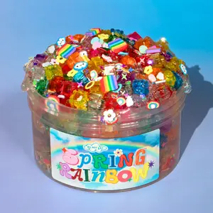 Spring Rainbow - OG Slimes 7 oz Block Bead Slime