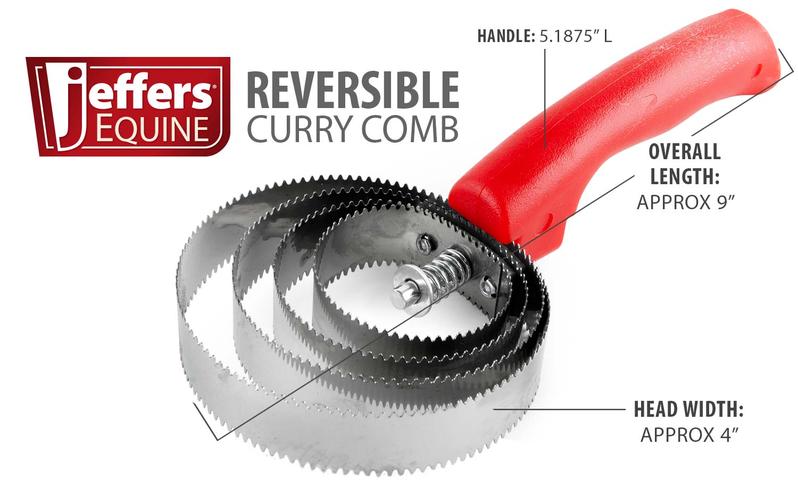 Jeffers Reversible Shedding/Curry Comb for Horses