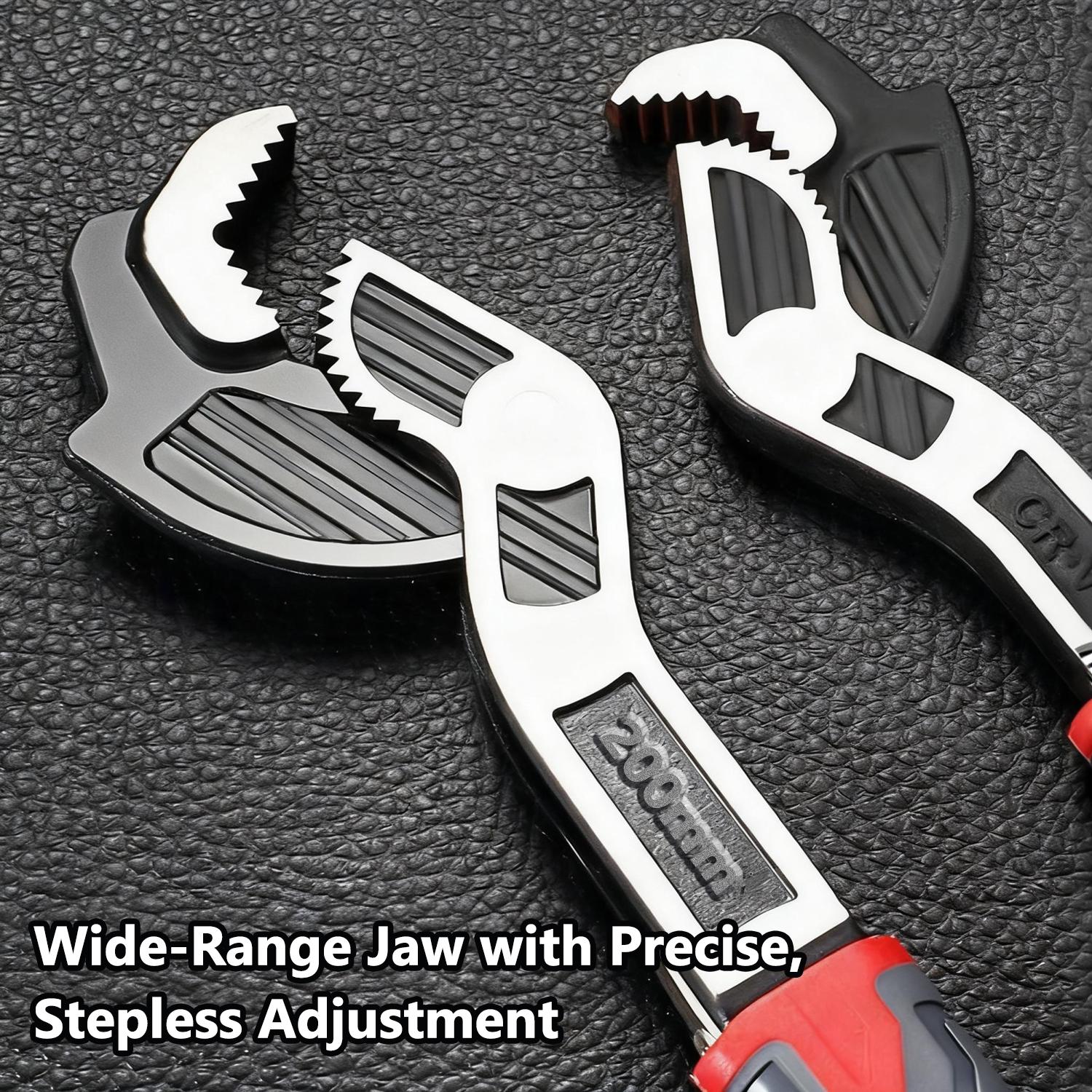 VAYWET Multifunctional Self-locking Wrench, 6, 8Inch Multi-model Pipe Flexible Wrench, Quick Opening For Water Heating Pipes, Pipe Wrench Set Self Adjusting Pipe Wrench Plumbers Wrench Auto Size Rapid Wrench for Car,Bicycle VAYWET Multifunctional Self-locking Wrench, 6, 8Inch Multi-model Pipe Flexible Wrench, Quick Opening For Water Heating Pipes, Pipe Wrench Set Self Adjusting Pipe Wrench Plumbers Wrench Auto Size Rapid Wrench for Car,Bicycle