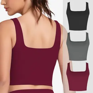 3-Pack Women’s Sports Yoga Bra Tops – High-Stretch Tank Top Athletic Tops for Running and Workouts, Summer