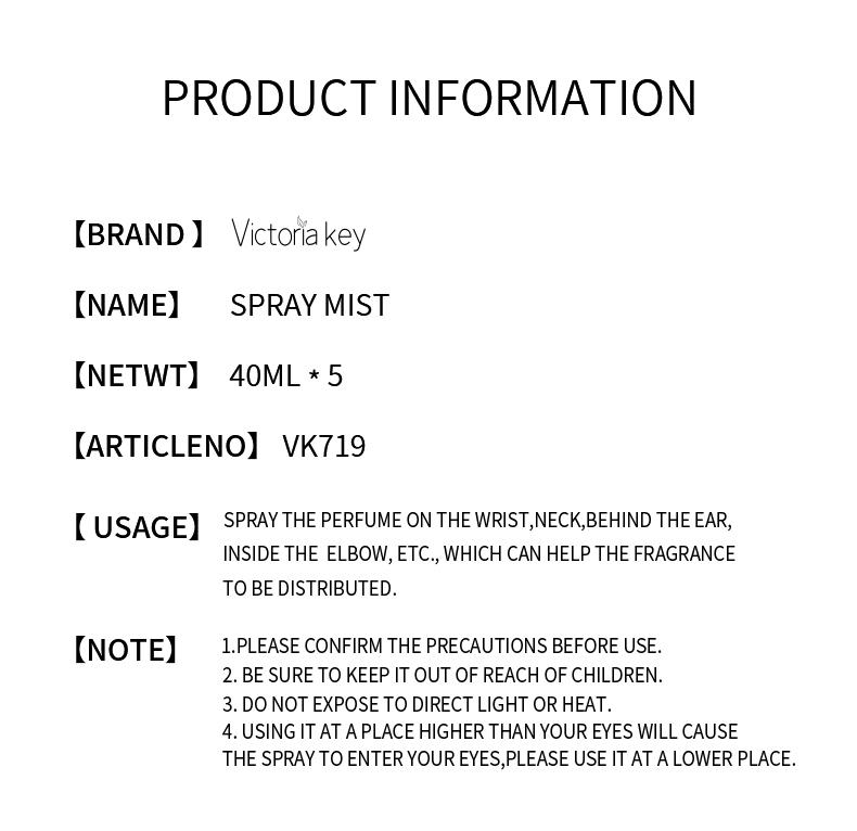 Spray Mist Set - Limited Edition Brazilian Perfume Spray Set with Natural Fresh Scent Ideal for Travel Home Office Perfect Gift for Holidays