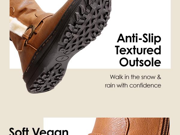 Dream Pairs Women's Wide Calf Snow Knee High Boots