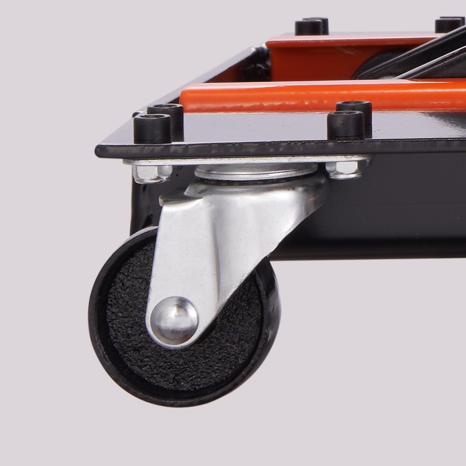 VEVOR Motorcycle Lift, TikTokShopBlackFriday, 1100 LBS Motorcycle Lift ATV Scissor Lift Jack with Dolly & Hand Crank, Center Hoist Crank Stand with Wide Deck & Tool Tray for Street Bikes, Cruiser Bikes, Touring Motorcycles