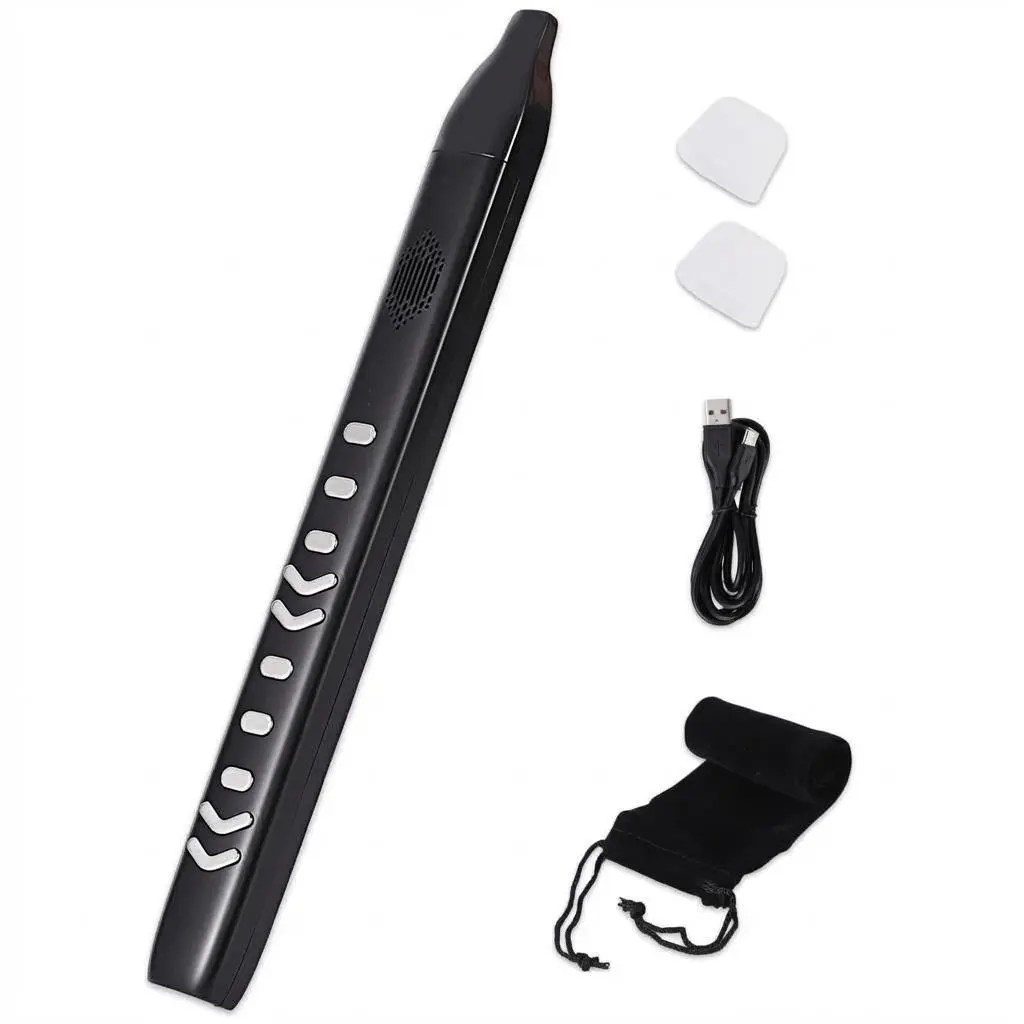 Portable Digital Electronic Wind Instrument - 10 Built-In Tones, 2 Fingering Modes, Wireless MIDI Connectivity, USB Compatible, Saxophone Controller for Beginners, Music Creation Tool for Clarinets, Flutes