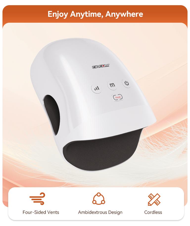 CINCOM Ultimate Relaxation Gift Set: Hot-Selling Hand Massager & U-Shape Neck Massager, A Thoughtful Bundle for Christmas & Holidays