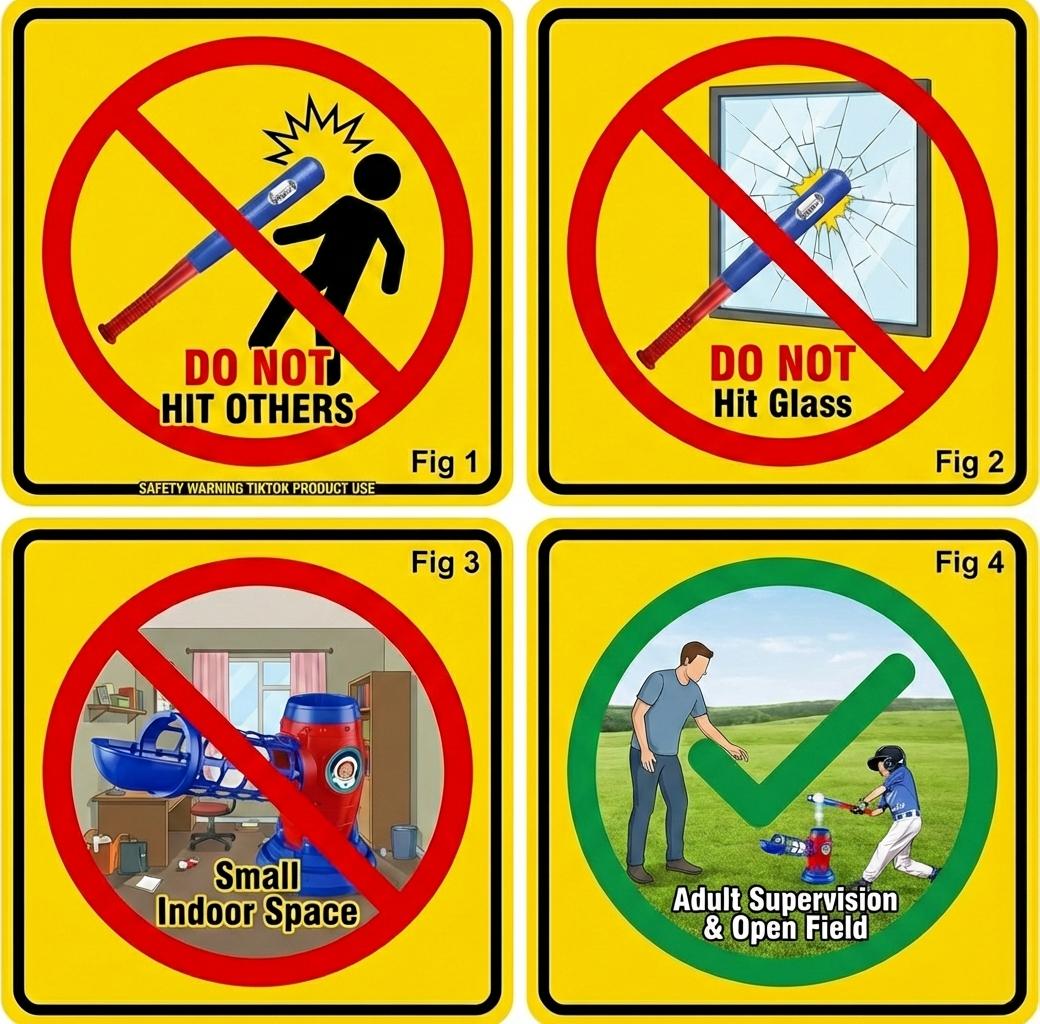 Kids Automatic Baseball Pitching Machine Set - Adjustable Launcher with Bat & 10 Balls | Beginner Sports Training Toy for Toddlers & Kids Ages 3+, Perfect Birthday & Outdoor Gift