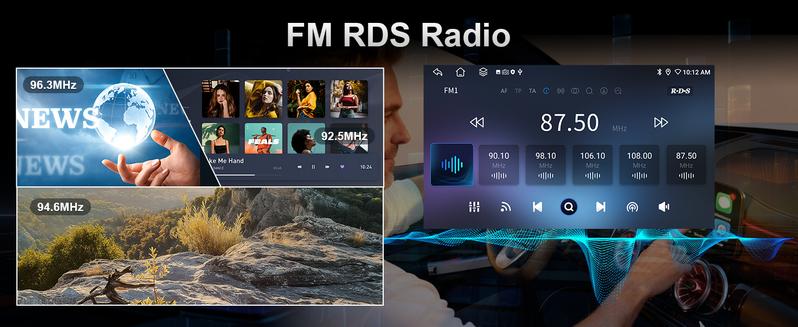 Android 13 Car Radio Stereo 8 inch Touch Screen with USB-C for Chevy Silverado GMC Sierra Yukon Buick with Wireless CarPlay & Android Auto