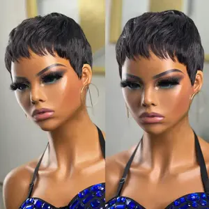Short Straight Pixie Wig for Black Women Easy to Wear Stylish Versatile Comfortable Perfect for Daily Wear Parties Work