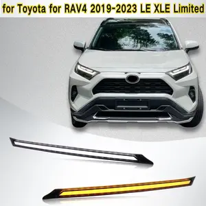 for Toyota RAV4 2019-2023 LE XLE Limited Front Grille Light Cover Replacement 2 Pieces