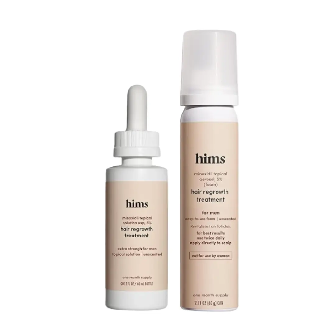 Hims Minoxidil 5% Serum + Minoxidil 5% Foam Bundle