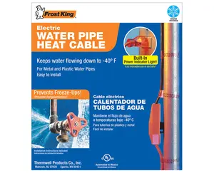 FROSTKING Electric Water Pipe Heat Cable 12 ft.