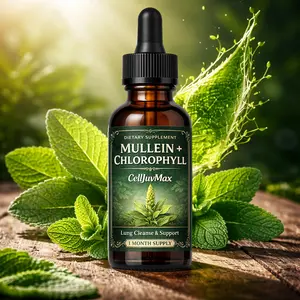 Mullein Leaf & Chlorophyll Liquid Herbal Drops – 30 Servings – Plant-Based Respiratory Support Formula with Botanical Extracts for Daily Wellness