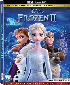 Frozen II  [4K ULTRA HD BLU-RAY MOVIE] With Blu-Ray, 4K Mastering, Collector's Ed, , Dolby, Dubbed, Subtitled, 2 Pack