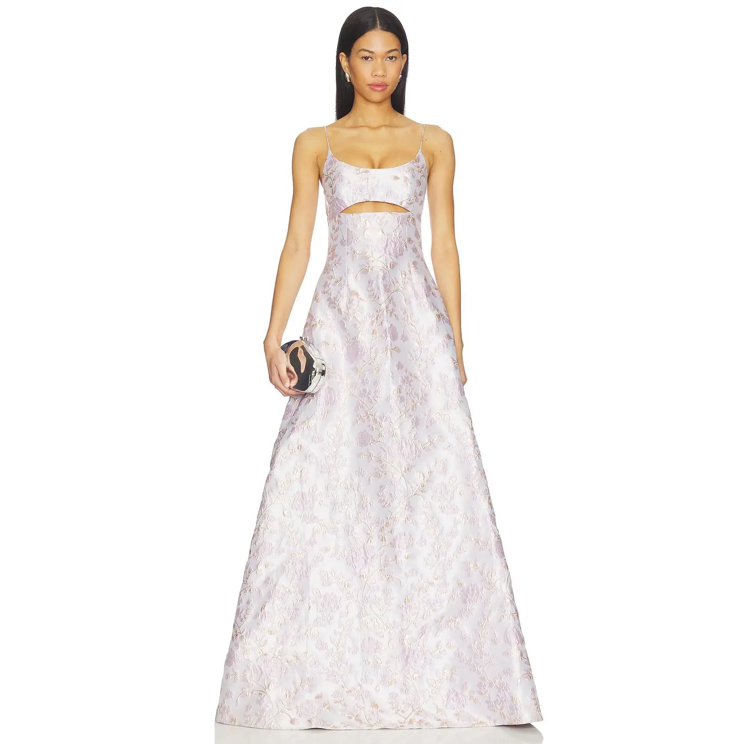 SAU LEE Jacinda Gown in Lilac Ash