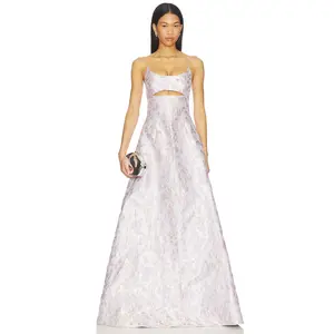 SAU LEE Jacinda Gown in Lilac Ash