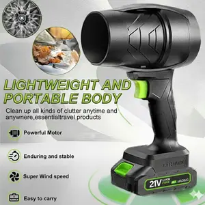 Powerful Cordless Lithium-Ion Battery Blower - High-Speed ​​Handheld Jet Blower