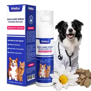 80ml Wellix Hot Spot Spray for Dogs & Cats – Plant-Based Formula Itch & Skin Relief