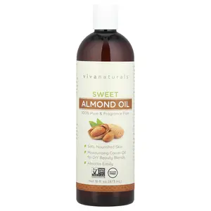 Viva Naturals Sweet Almond Oil, 16 fl oz (473 ml)