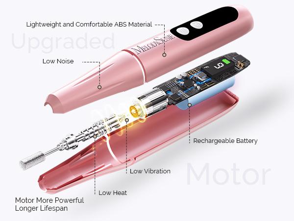 MelodySusie PC90G Rechargeable Nail Drill 20000RPM, Portable Electric Nail File with Sanding Kit for Manicure & Pedicure, Cordless Efiles for Acrylic Nails Lightweight Nail Care Tool for Home & Salon