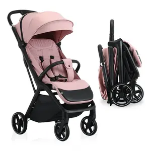 2 in 1 Baby Stroller, One-click Folding LightweightFoldable , Perfect for Travel, Shopping & Daily Walks,Ergonomic Design, Aluminum Alloy Frame