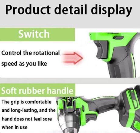 21V Brushless Cordless Impact Wrench - 1/2 in Drive, 450N.m High Torque, 3500RPM Power Tool, 4.0Ah Battery, Charger & Socket Kit, Cordless Brushless Tool for Car Tire Repairs, Ideal Gift for Men, Cordless Brushless Tools, Power Tools