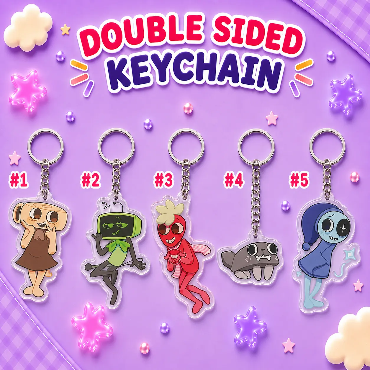 Dandy’s World Mains Keychains