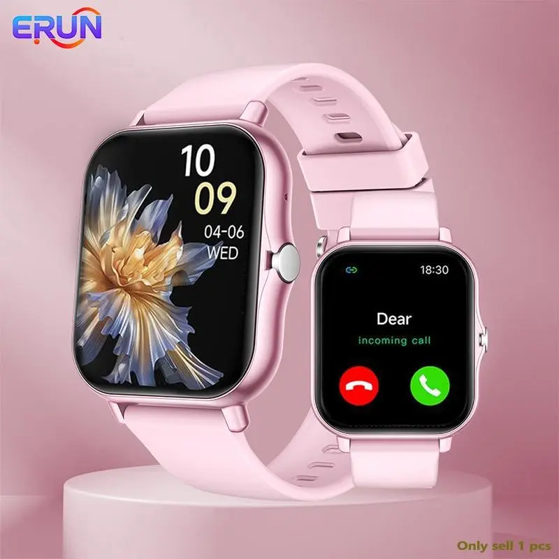 ERUN Multifunctional Smartwatch, Fashionable Digital Touchscreen Watch with Multiple Sports Modes, Fitness Tracker Wristwatch for Men and Women, Android Wearable Sports Tracking Wristwatch, Digital Smart Watches