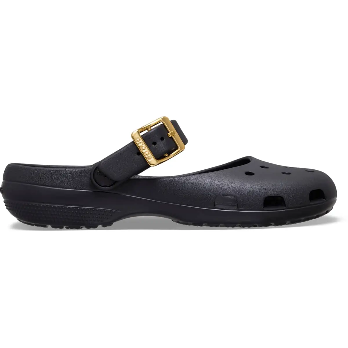 Crocs Women's Classic Ballet Flats with Metallic Buckle
